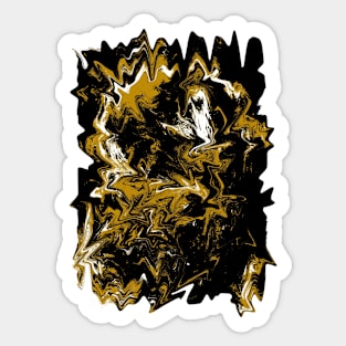 Cave Abstract Expressionism Sticker